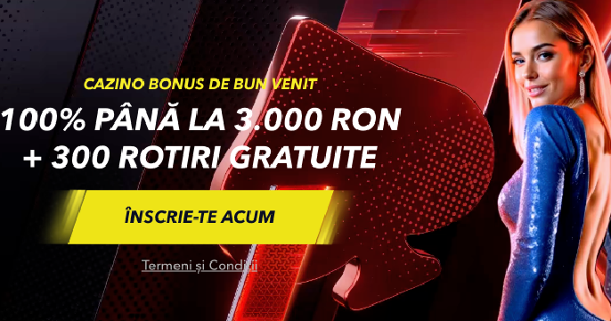 Banner cu pariuri live, sloturi și mese live, plus accent pe plăți în RON 